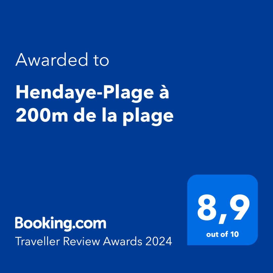 Hendaye-Plage A 200M De La Plage Lejlighed Eksteriør billede